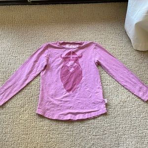 Girls pink long VIKING Danish sleeved t shirt